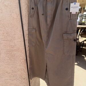 Arizona Jean Company Women's Tan Cargo Skirt s small new u20